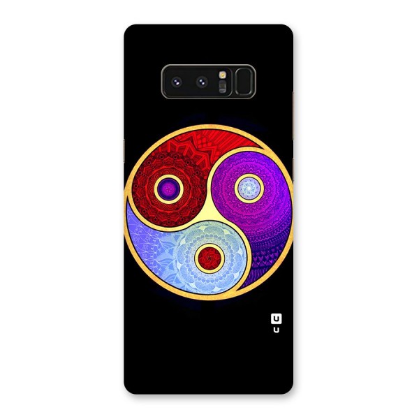 Yin Yang Mandala Design Back Case for Galaxy Note 8