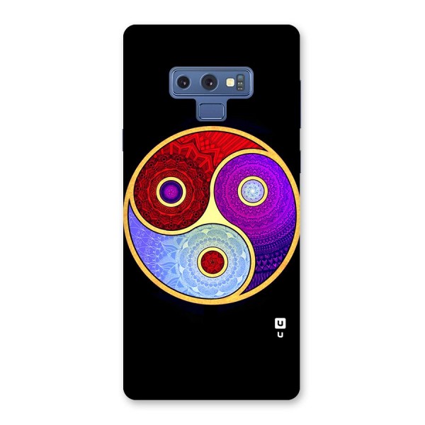 Yin Yang Mandala Design Back Case for Galaxy Note 9