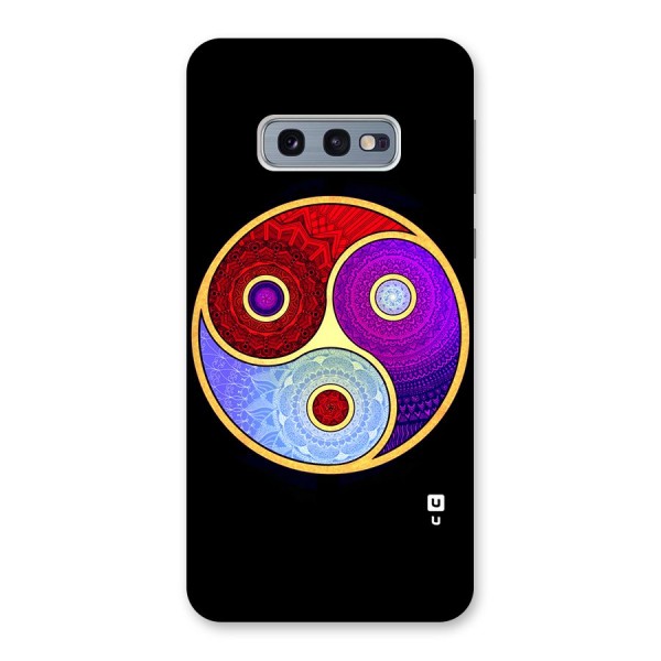 Yin Yang Mandala Design Back Case for Galaxy S10e