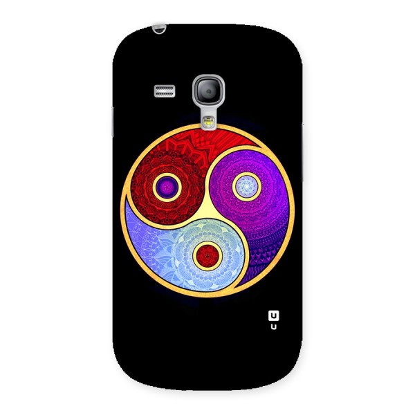 Yin Yang Mandala Design Back Case for Galaxy S3 Mini