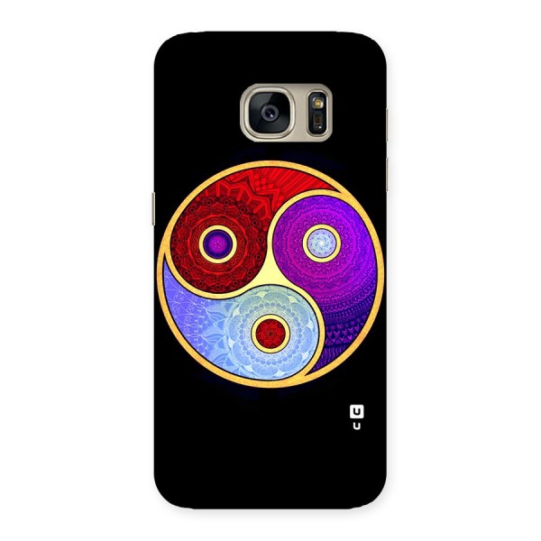 Yin Yang Mandala Design Back Case for Galaxy S7