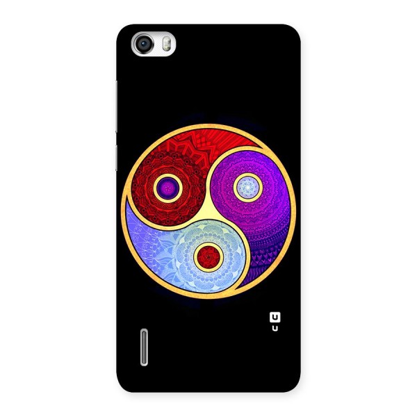 Yin Yang Mandala Design Back Case for Honor 6