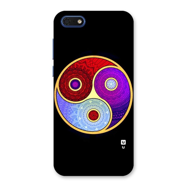 Yin Yang Mandala Design Back Case for Honor 7s