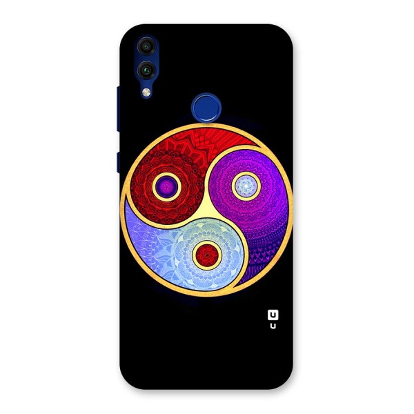 Yin Yang Mandala Design Back Case for Honor 8C