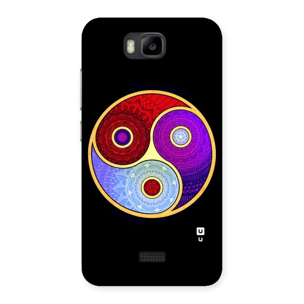 Yin Yang Mandala Design Back Case for Honor Bee