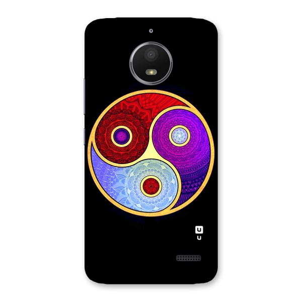 Yin Yang Mandala Design Back Case for Moto E4