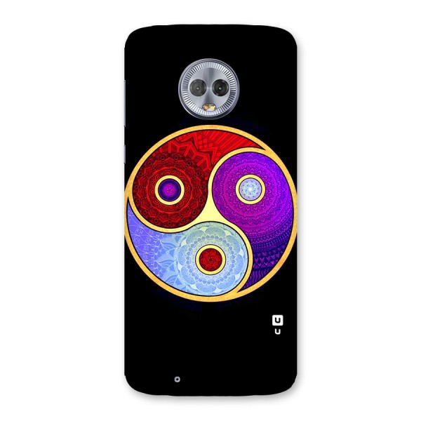 Yin Yang Mandala Design Back Case for Moto G6