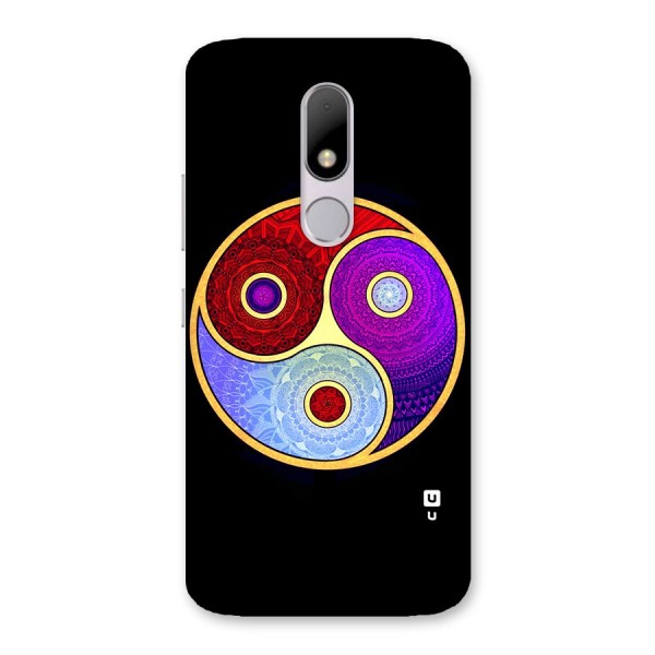 Yin Yang Mandala Design Back Case for Moto M