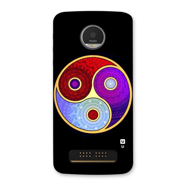 Yin Yang Mandala Design Back Case for Moto Z Play