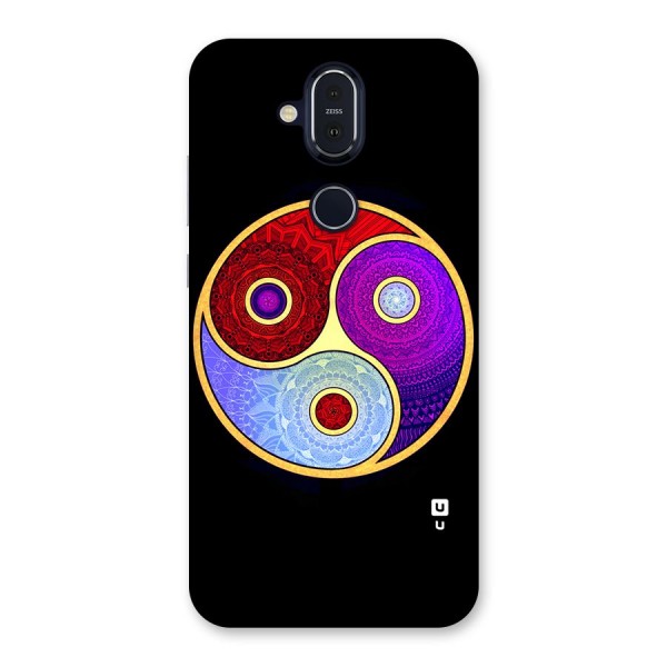 Yin Yang Mandala Design Back Case for Nokia 8.1