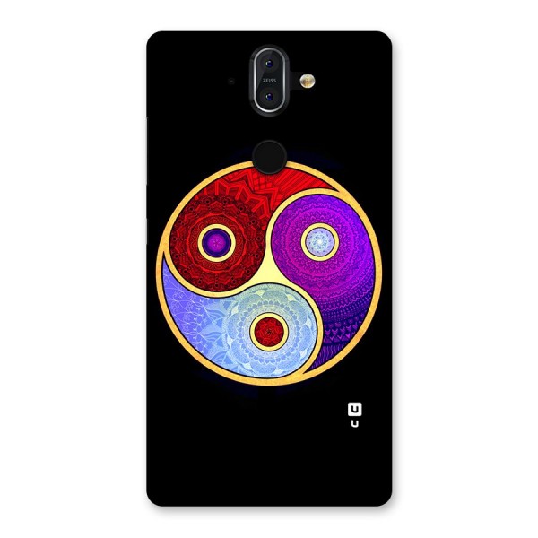 Yin Yang Mandala Design Back Case for Nokia 8 Sirocco