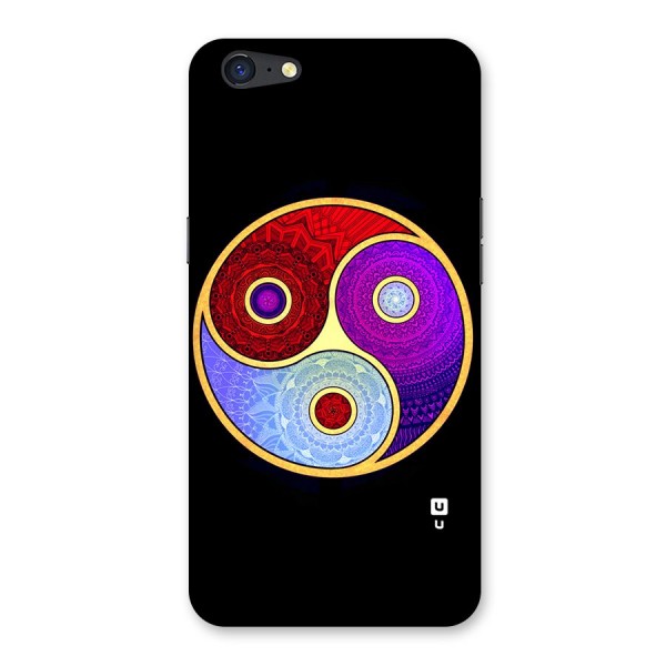 Yin Yang Mandala Design Back Case for Oppo A71