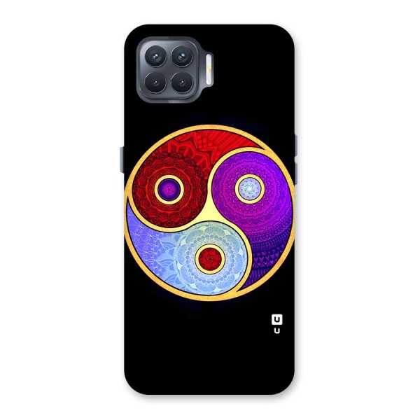 Yin Yang Mandala Design Back Case for Oppo F17 Pro