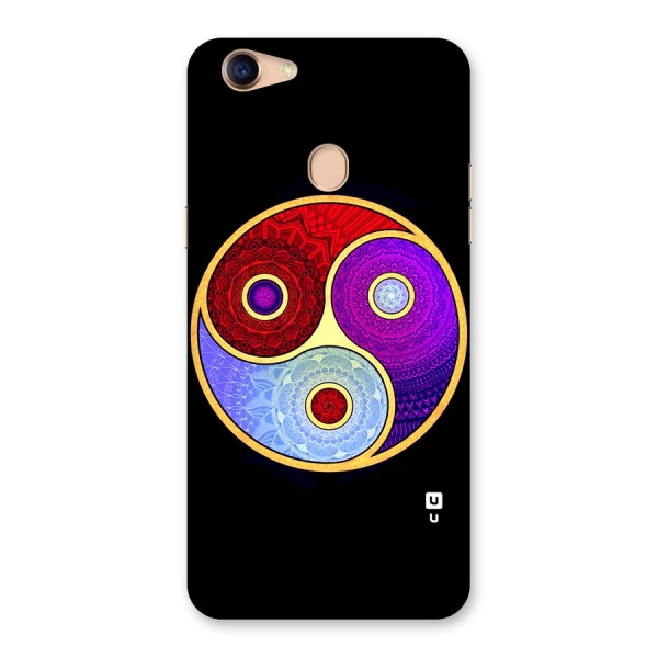 Yin Yang Mandala Design Back Case for Oppo F5