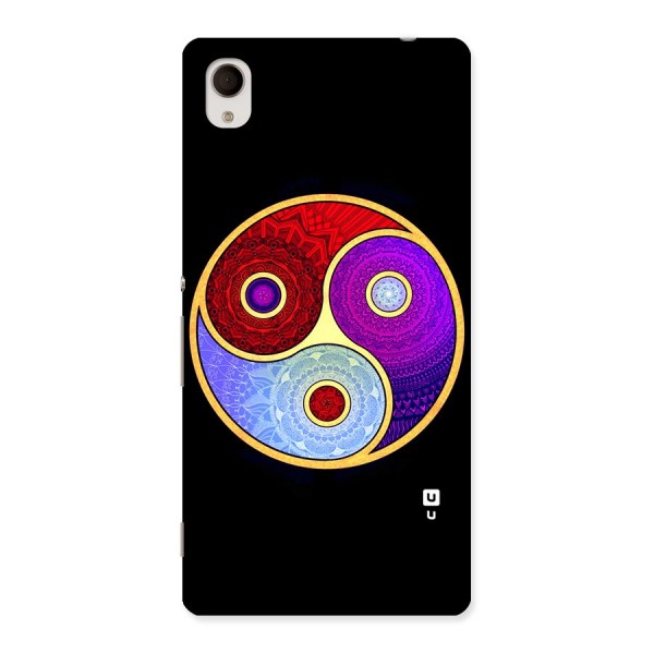 Yin Yang Mandala Design Back Case for Sony Xperia M4