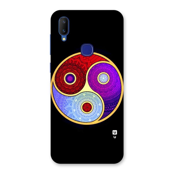 Yin Yang Mandala Design Back Case for Vivo V11