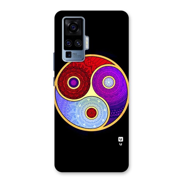 Yin Yang Mandala Design Back Case for Vivo X50 Pro