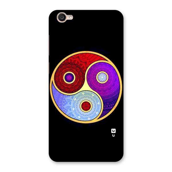 Yin Yang Mandala Design Back Case for Vivo Y55