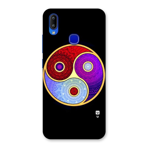 Yin Yang Mandala Design Back Case for Vivo Y91