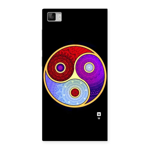 Yin Yang Mandala Design Back Case for Xiaomi Mi3