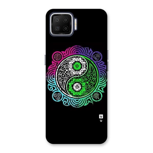 Yin and Yang Colorful Mandala Back Case for Oppo F17