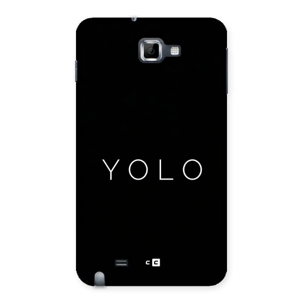 Yolo Is Truth Back Case for Galaxy Note