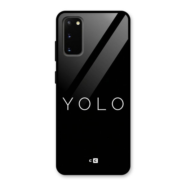 Yolo Is Truth Glass Back Case for Galaxy S20