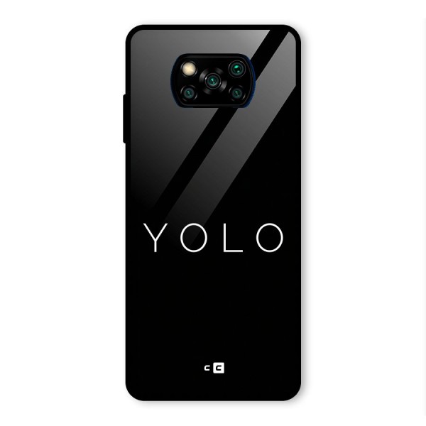 Yolo Is Truth Glass Back Case for Poco X3 Pro