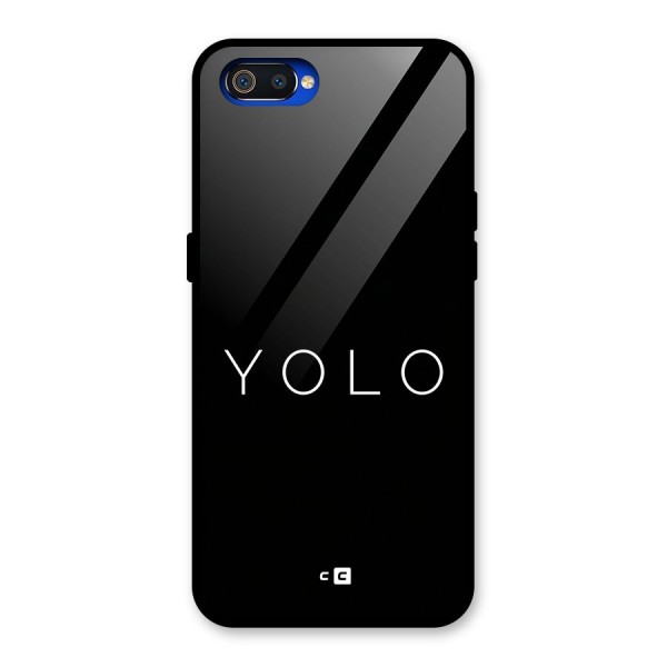 Yolo Is Truth Glass Back Case for Realme C2