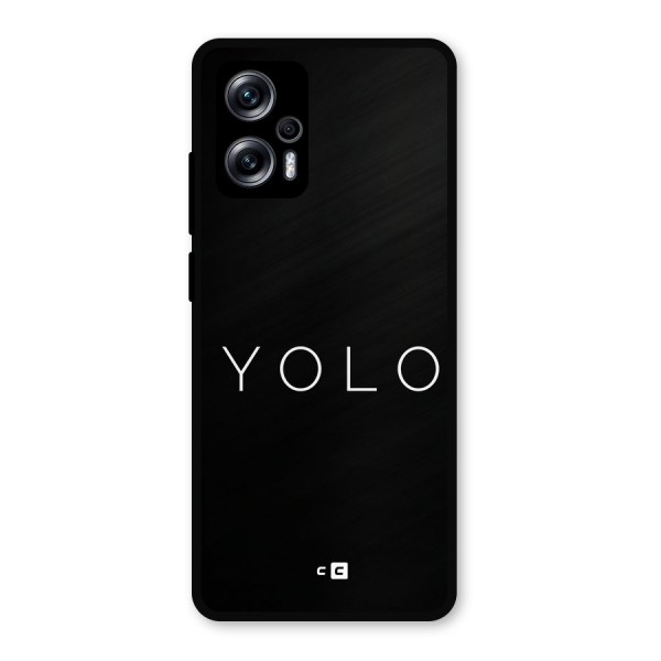 Yolo Is Truth Metal Back Case for Redmi K50i