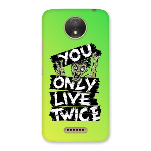 Yolo Zombie Back Case for Moto C Plus