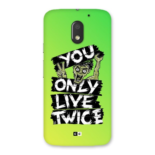 Yolo Zombie Back Case for Moto E3 Power