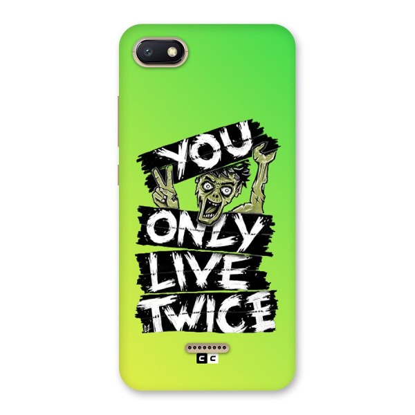 Yolo Zombie Back Case for Redmi 6A