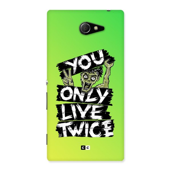 Yolo Zombie Back Case for Xperia M2