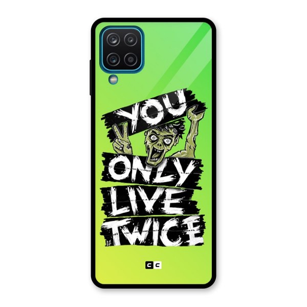 Yolo Zombie Glass Back Case for Galaxy A12