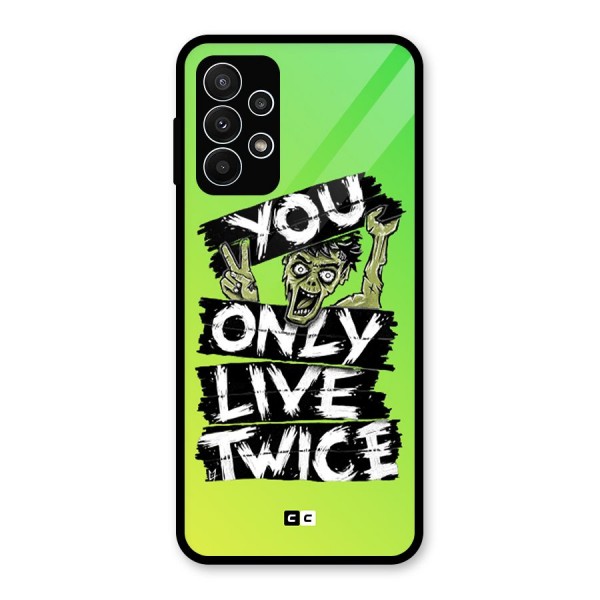 Yolo Zombie Glass Back Case for Galaxy A23