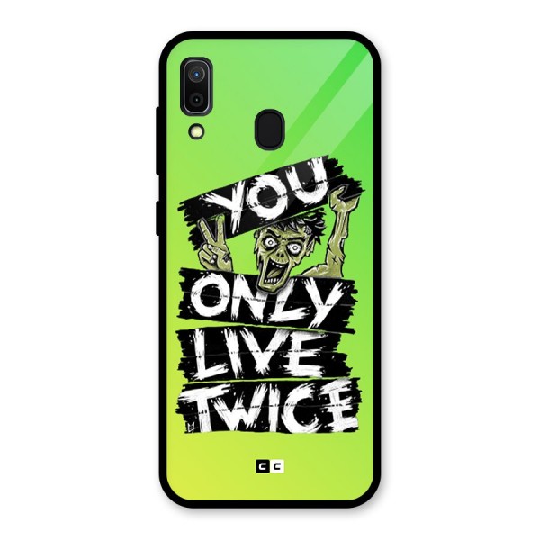 Yolo Zombie Glass Back Case for Galaxy A30