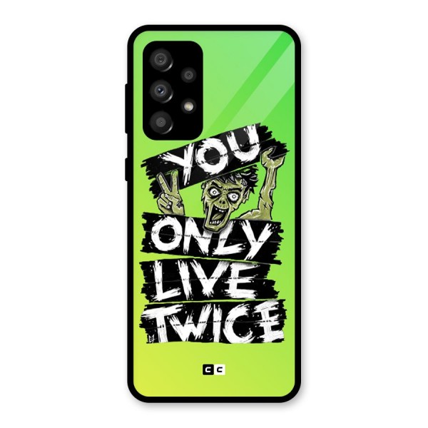 Yolo Zombie Glass Back Case for Galaxy A32