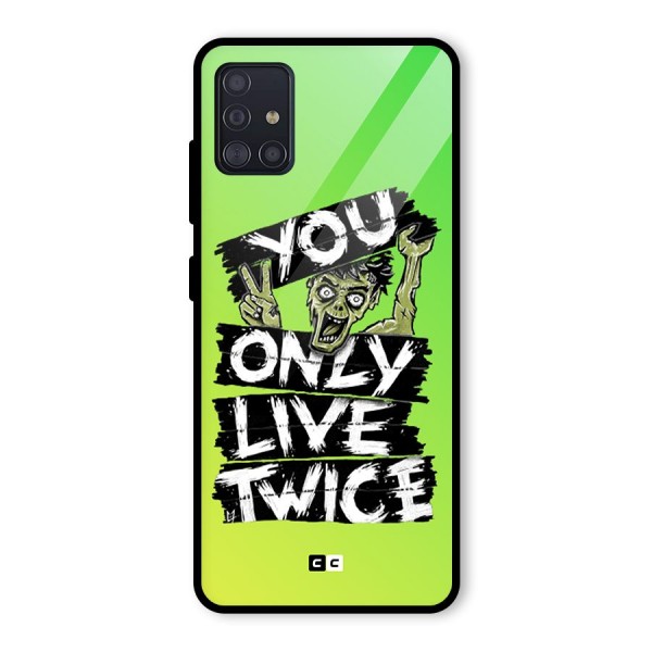 Yolo Zombie Glass Back Case for Galaxy A51