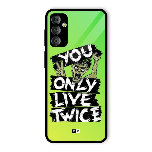 Yolo Zombie Glass Back Case for Galaxy F23