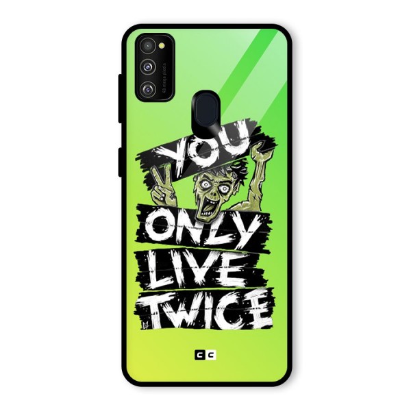 Yolo Zombie Glass Back Case for Galaxy M21