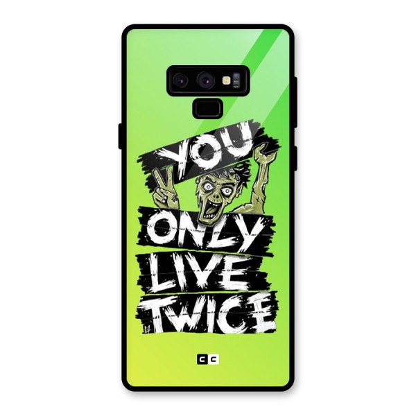 Yolo Zombie Glass Back Case for Galaxy Note 9