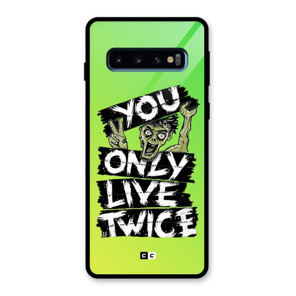 Yolo Zombie Glass Back Case for Galaxy S10