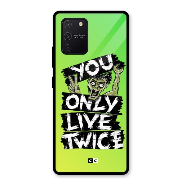 Yolo Zombie Glass Back Case for Galaxy S10 Lite