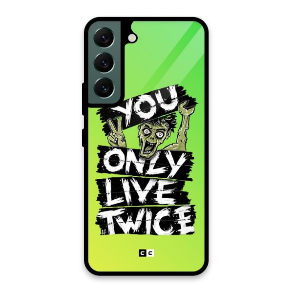 Yolo Zombie Glass Back Case for Galaxy S22 5G