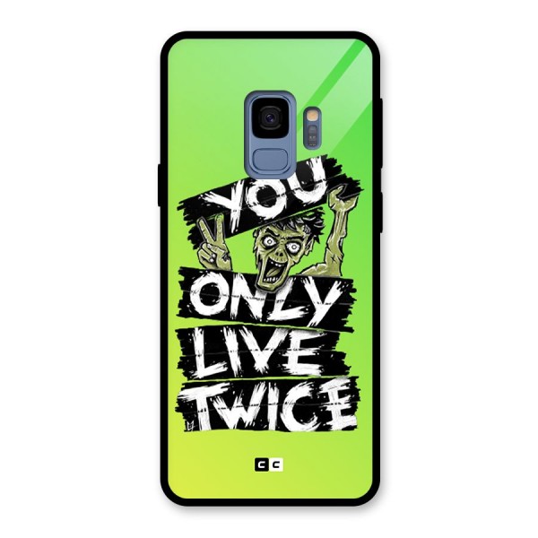 Yolo Zombie Glass Back Case for Galaxy S9