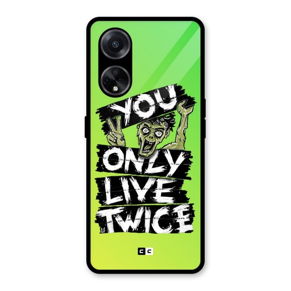 Yolo Zombie Glass Back Case for Oppo F23