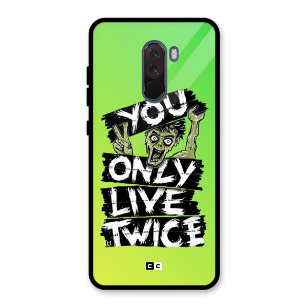 Yolo Zombie Glass Back Case for Poco F1