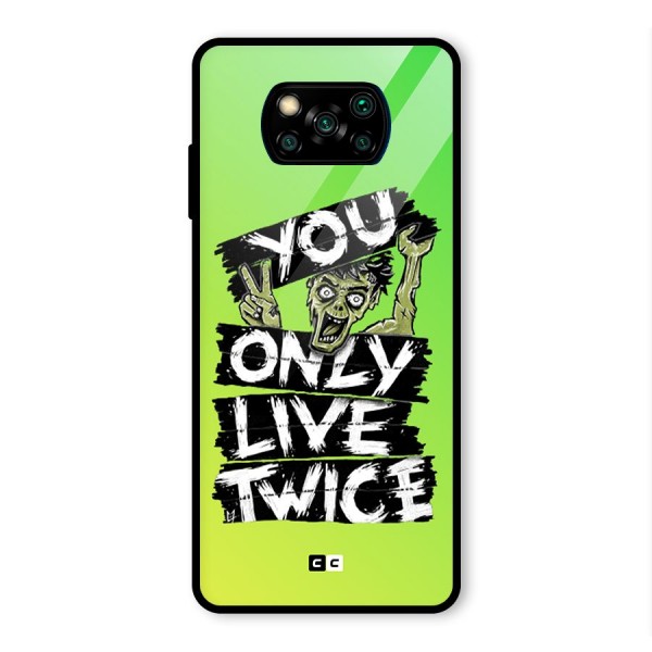 Yolo Zombie Glass Back Case for Poco X3 Pro