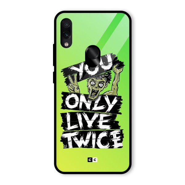 Yolo Zombie Glass Back Case for Redmi Note 7S